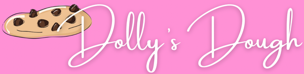 Dolly's Dough Logo Home of New York Style Cookies UK Shipped Nationwide